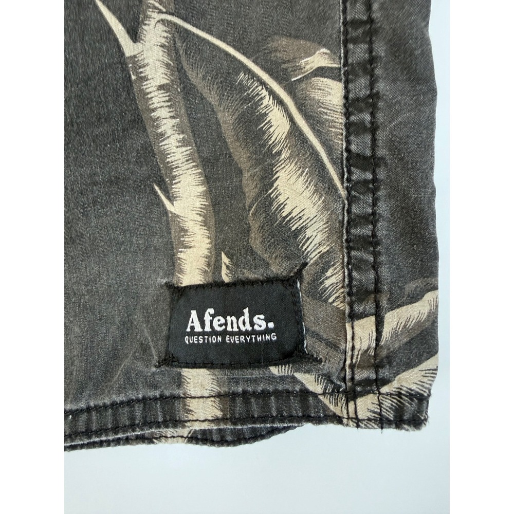 Afends Mens Tropical Banana Leaf Cotton Shorts Black Size 36 Hawaiian
Hawaiian - Picture 2 of 9